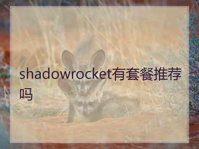 shadowrocket有套餐推荐吗