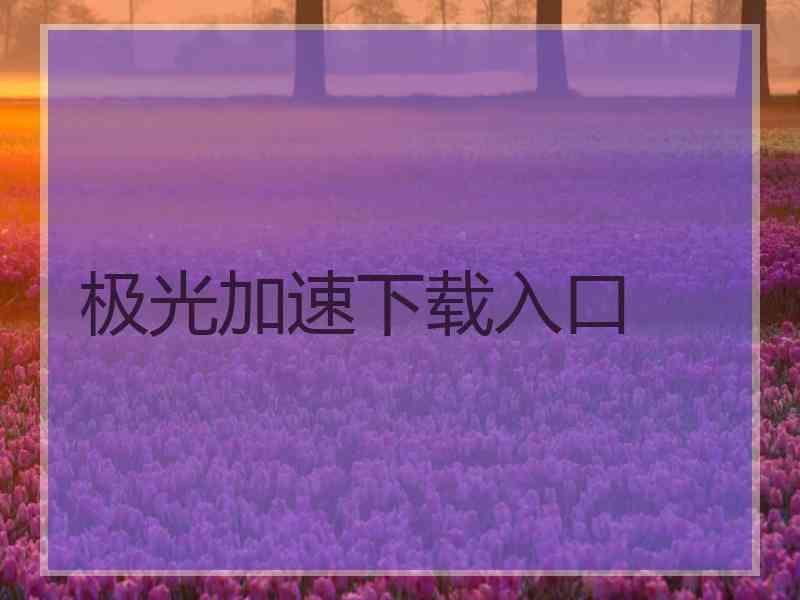 极光加速下载入口