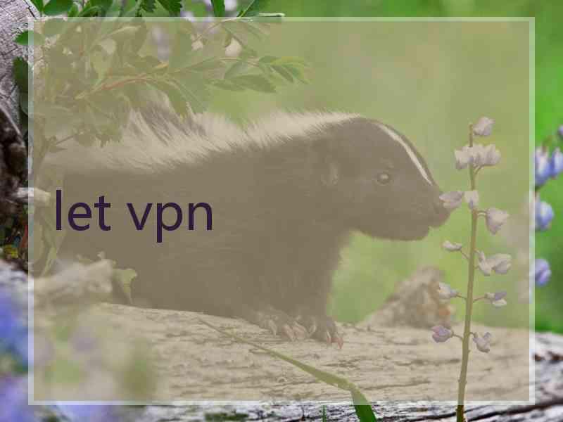 let vpn