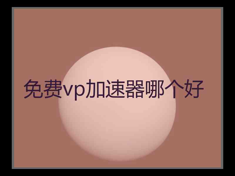 免费vp加速器哪个好