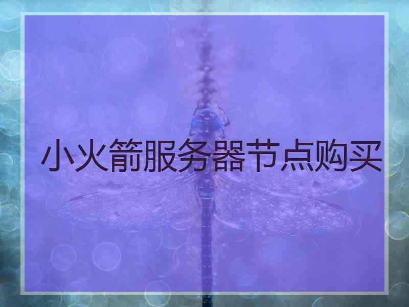 小火箭服务器节点购买