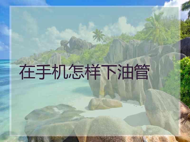 在手机怎样下油管