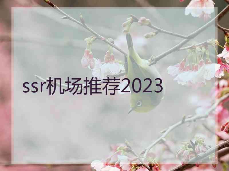 ssr机场推荐2023