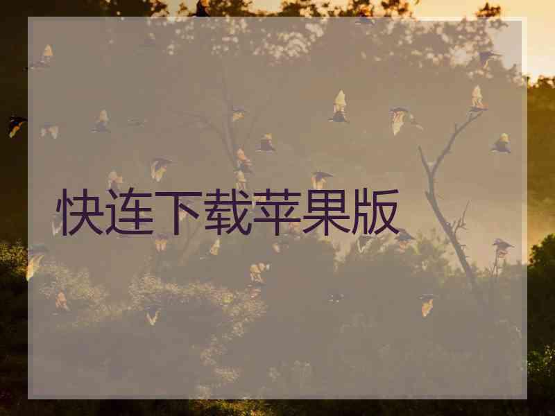 快连下载苹果版