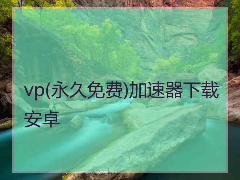 vp(永久免费)加速器下载安卓