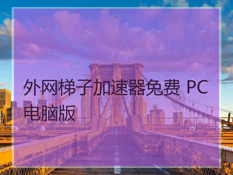 外网梯子加速器免费 PC电脑版