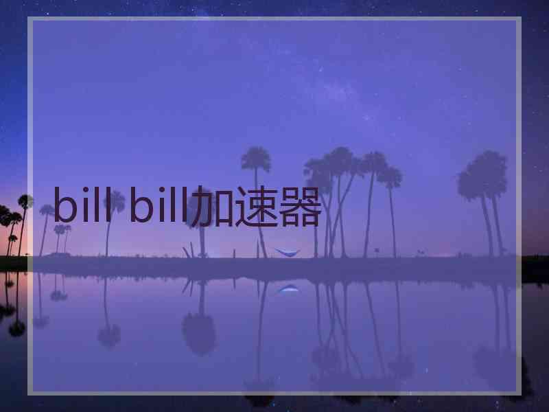 bill bill加速器