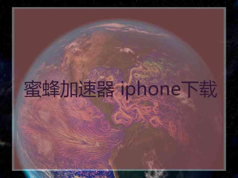 蜜蜂加速器 iphone下载