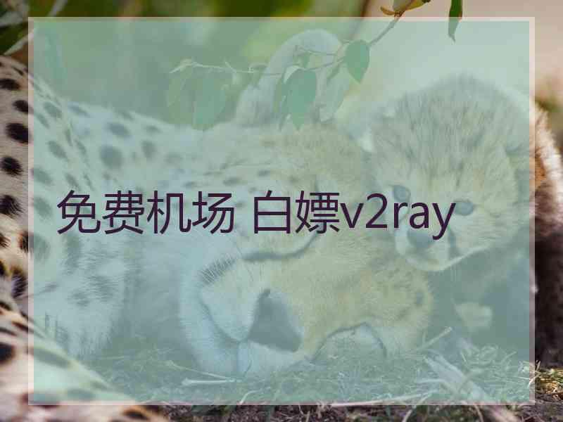 免费机场 白嫖v2ray