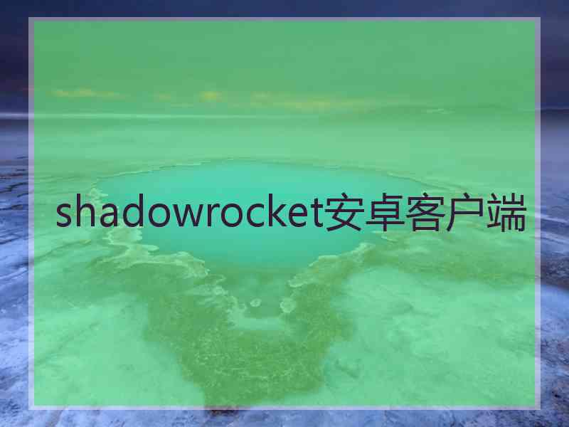 shadowrocket安卓客户端