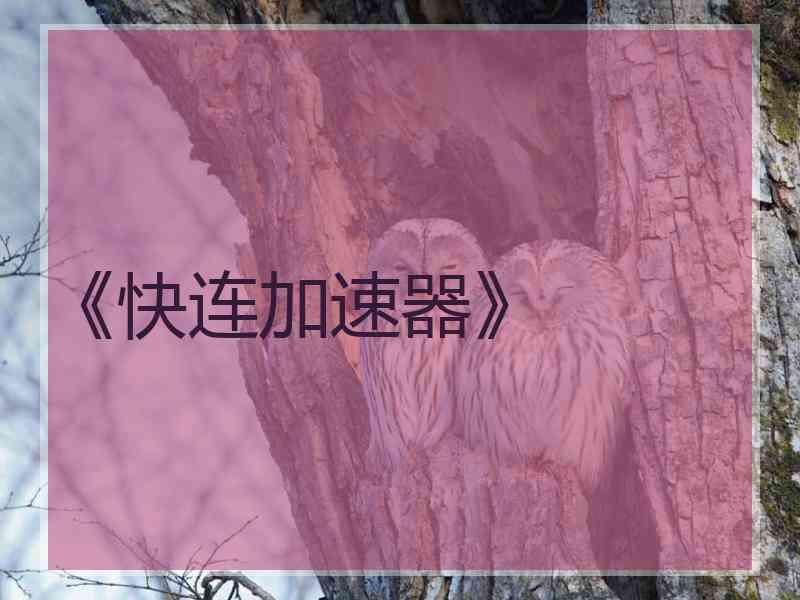 《快连加速器》