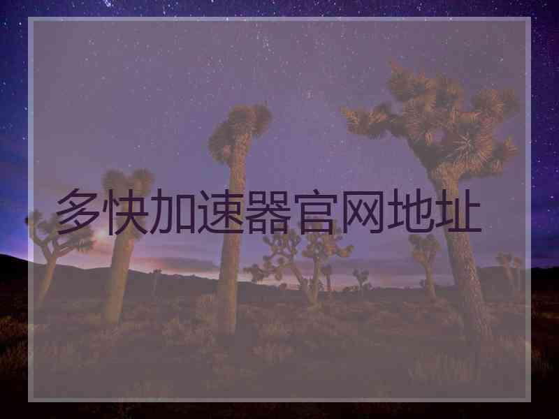 多快加速器官网地址