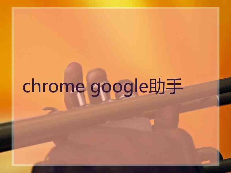 chrome google助手