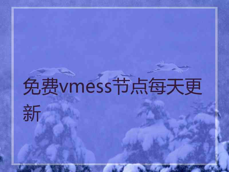 免费vmess节点每天更新