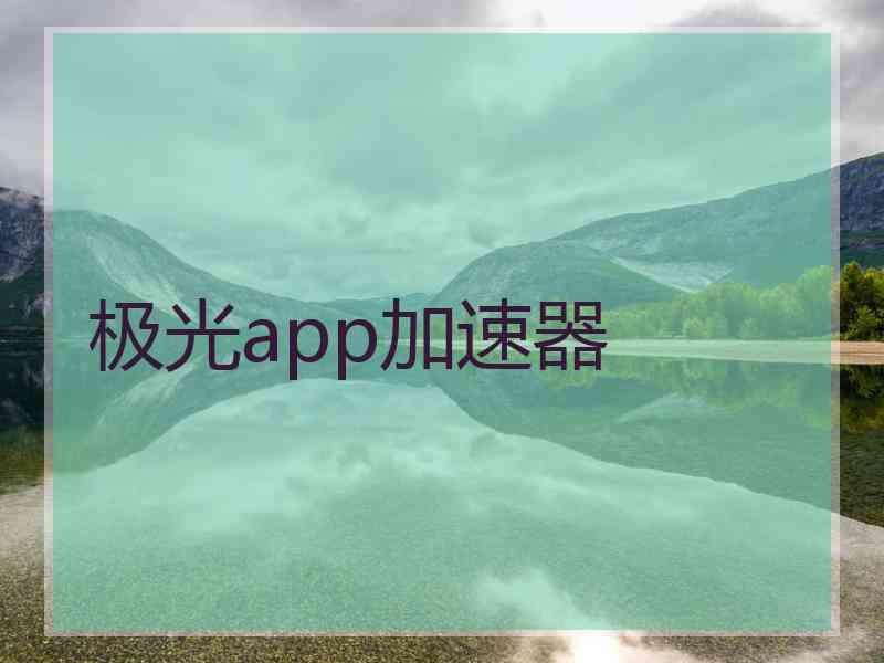 极光app加速器