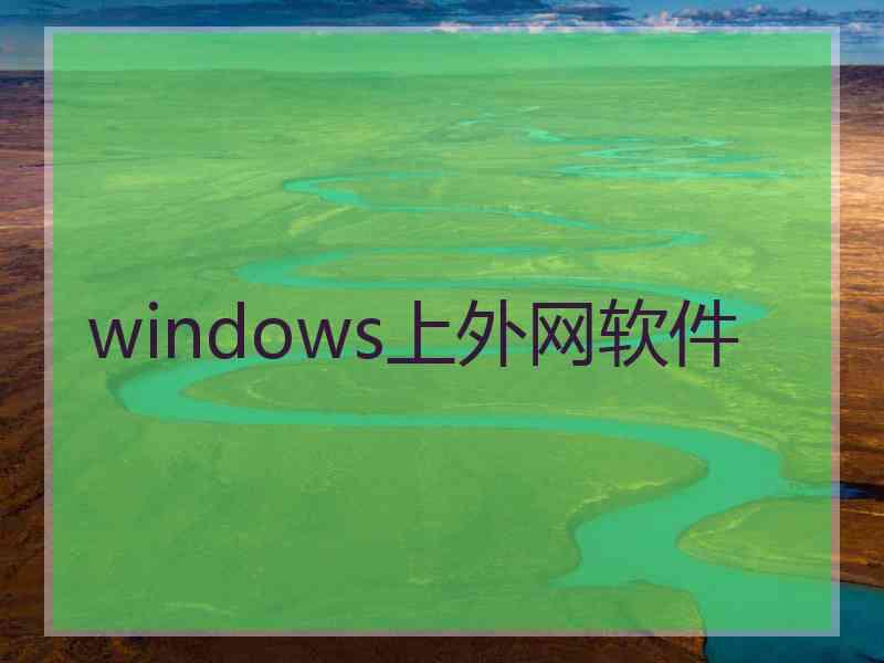 windows上外网软件