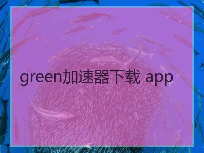 green加速器下载 app