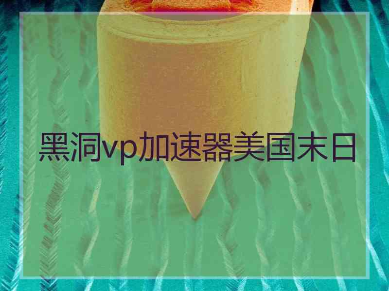 黑洞vp加速器美国末日