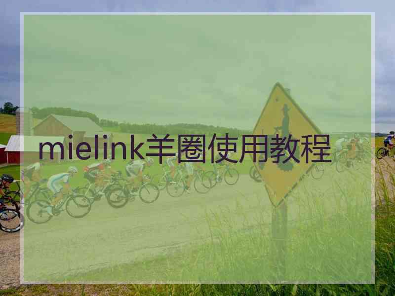 mielink羊圈使用教程