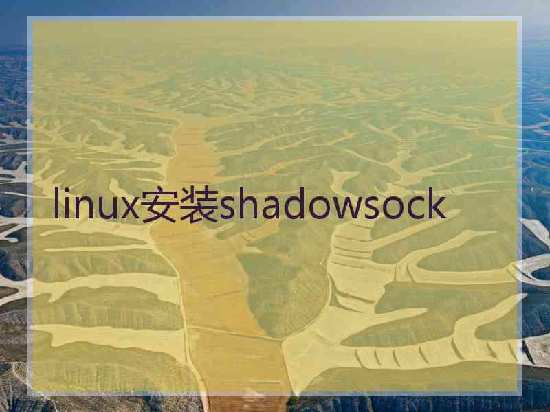 linux安装shadowsock