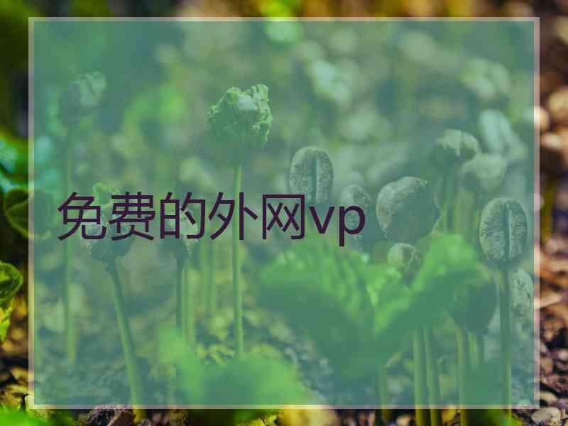 免费的外网vp