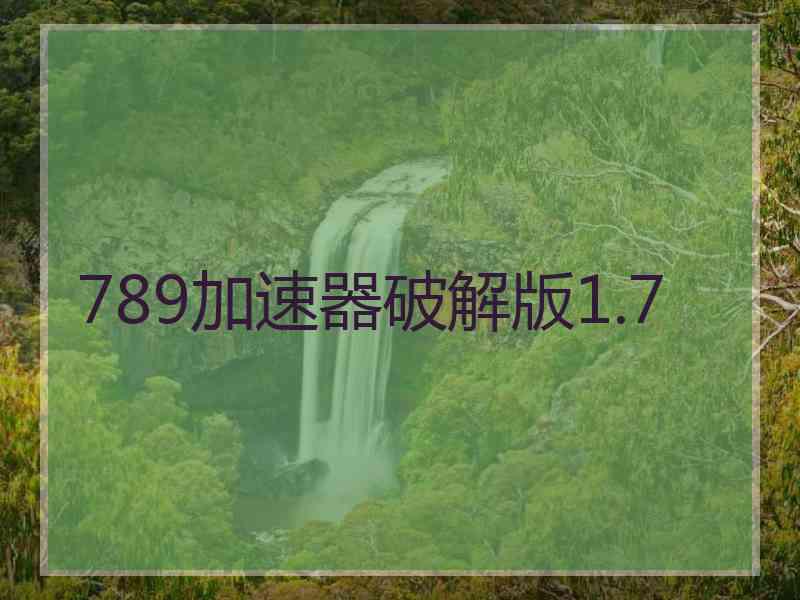 789加速器破解版1.7