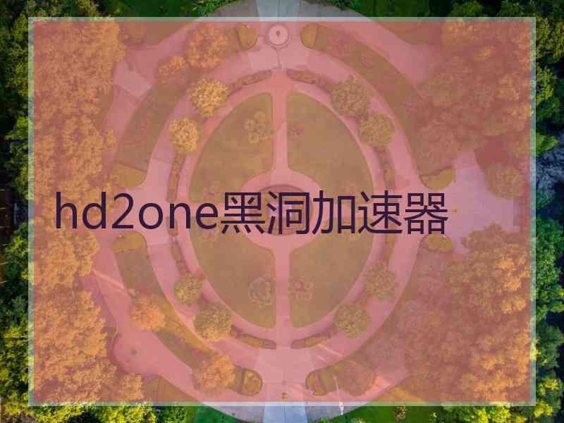 hd2one黑洞加速器