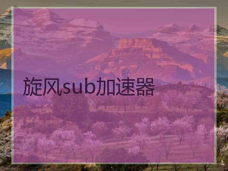 旋风sub加速器