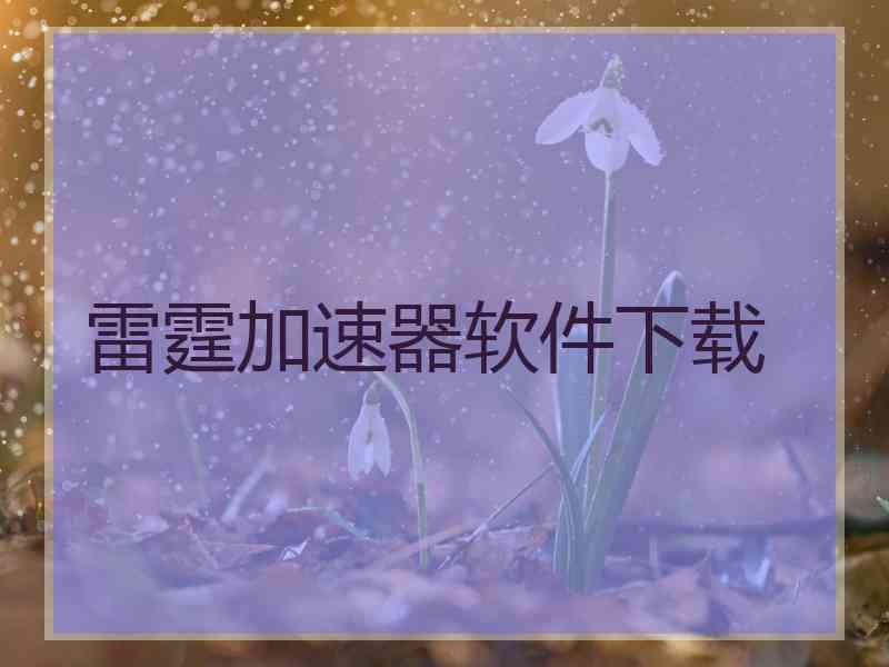 雷霆加速器软件下载