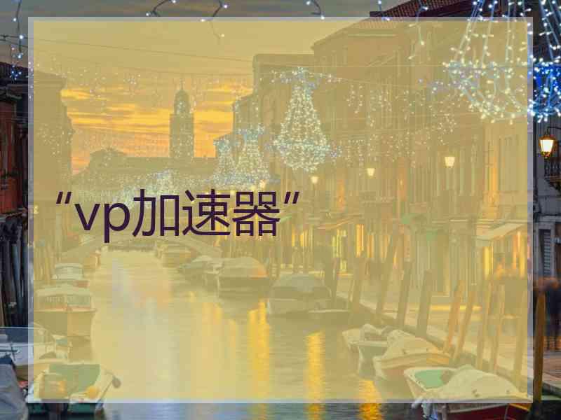 “vp加速器”