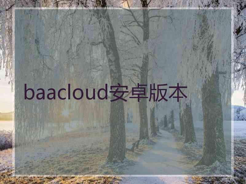 baacloud安卓版本