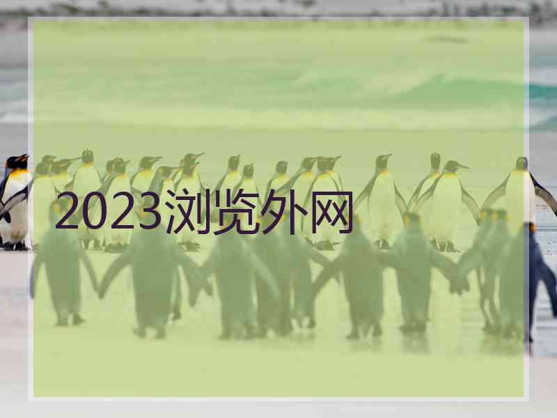 2023浏览外网