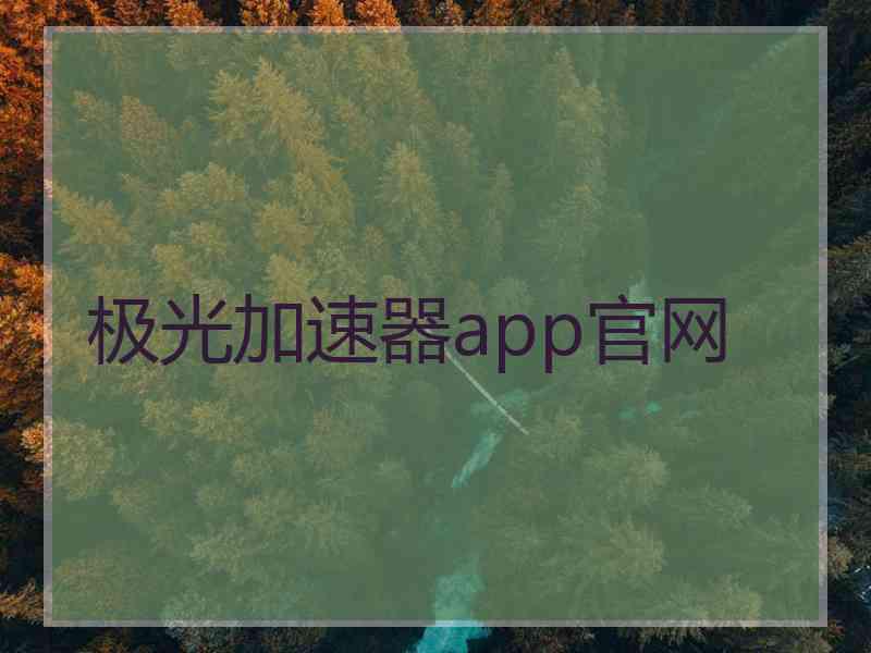 极光加速器app官网