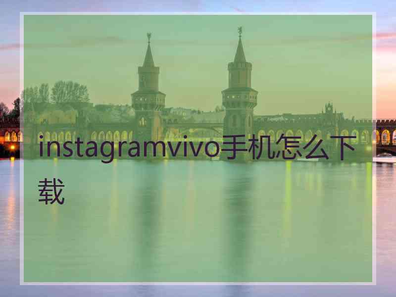 instagramvivo手机怎么下载