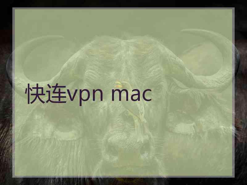 快连vpn mac