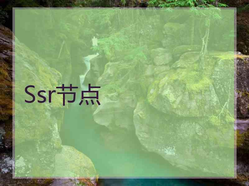 Ssr节点