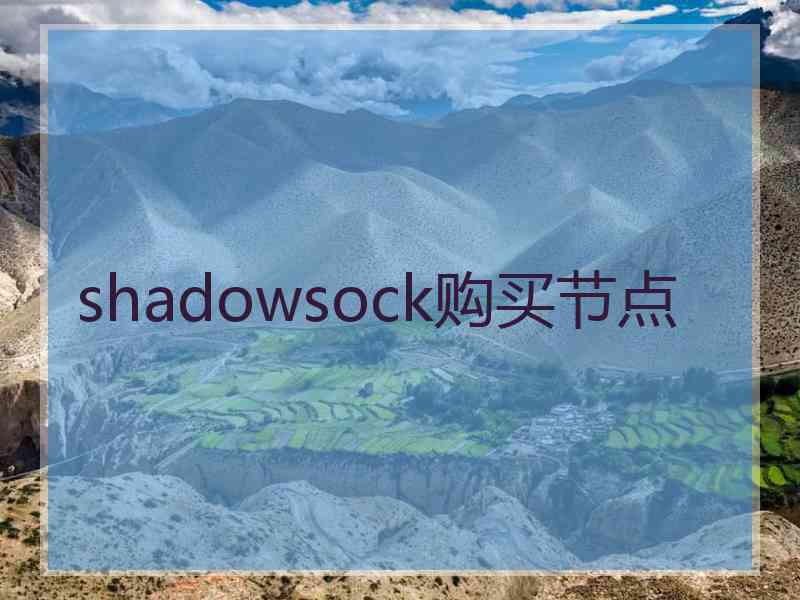 shadowsock购买节点