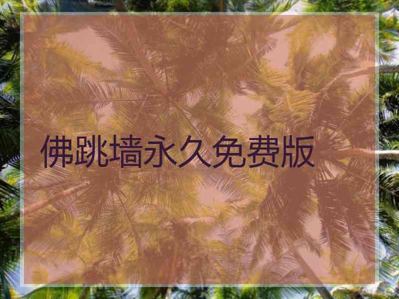 佛跳墙永久免费版