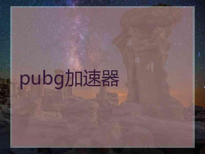 pubg加速器