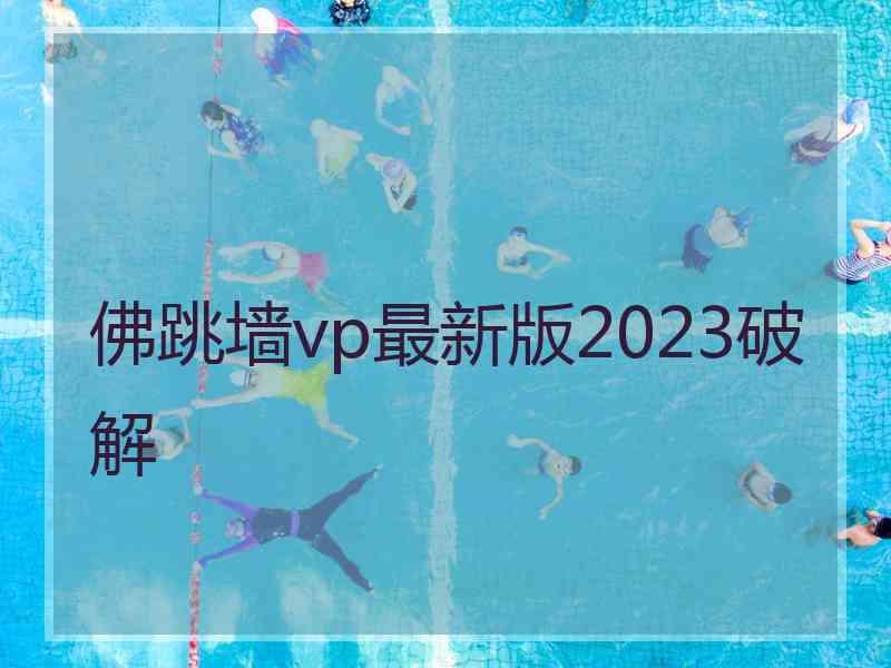 佛跳墙vp最新版2023破解