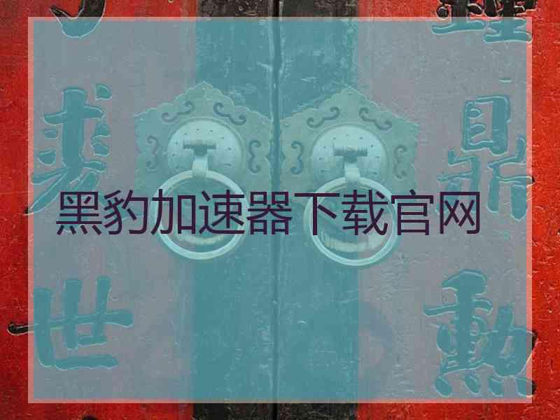 黑豹加速器下载官网