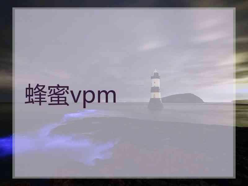 蜂蜜vpm