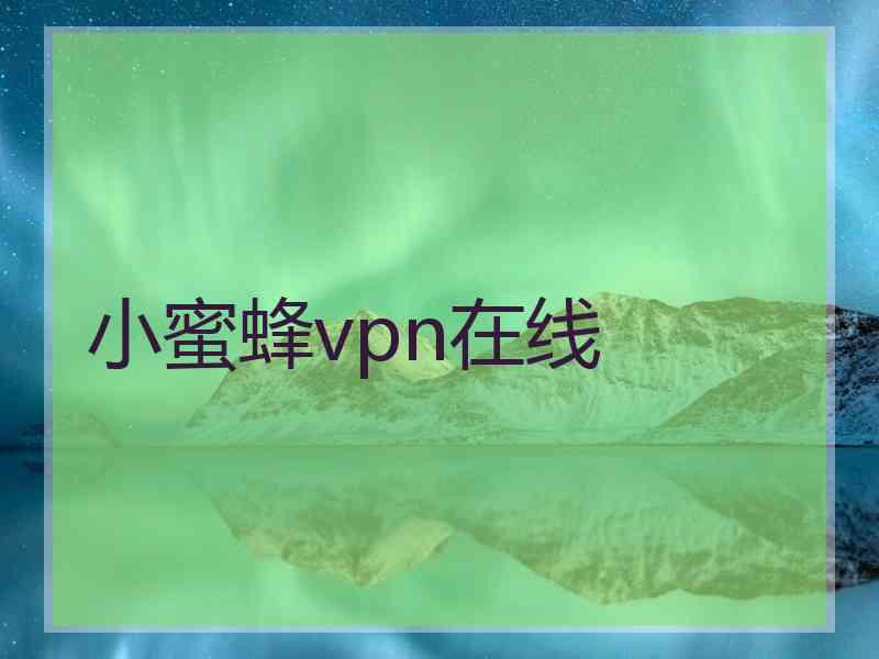 小蜜蜂vpn在线