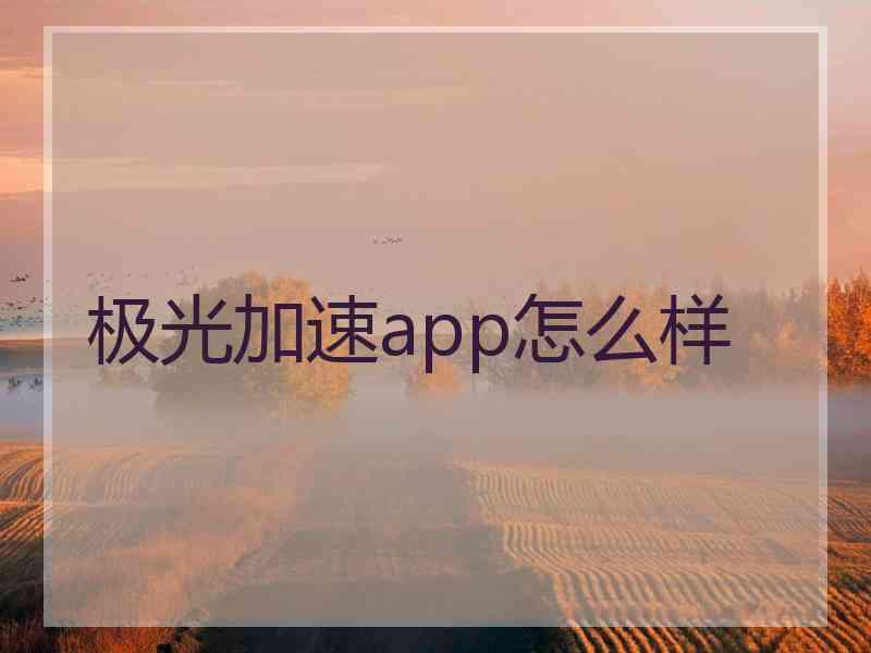 极光加速app怎么样