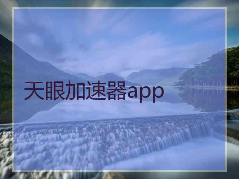 天眼加速器app