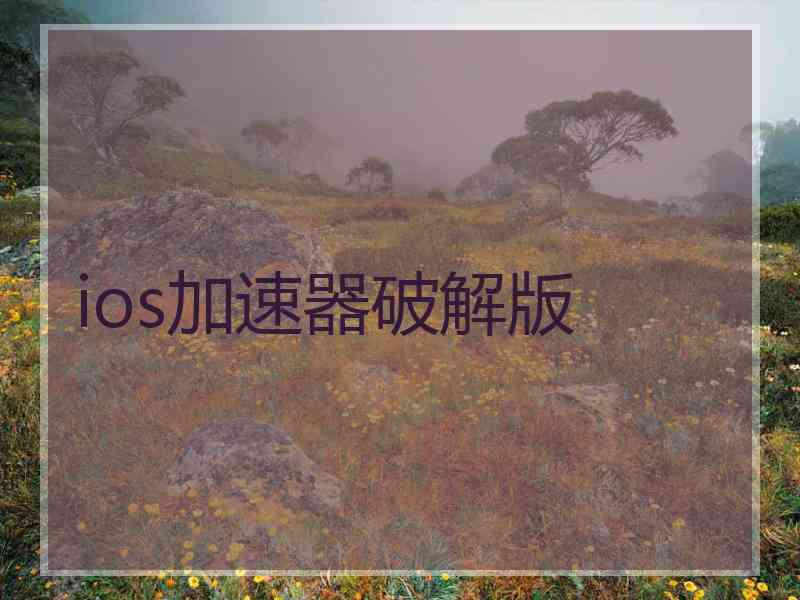 ios加速器破解版