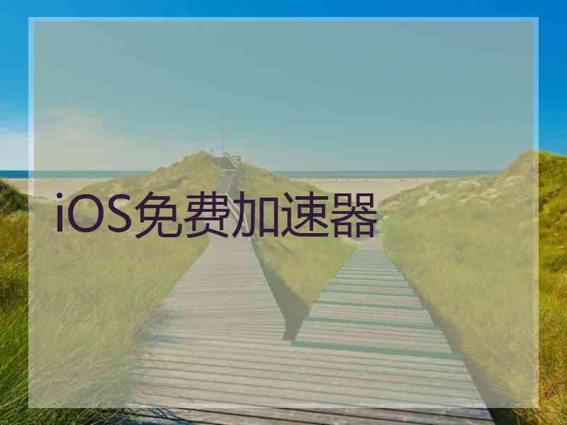 iOS免费加速器