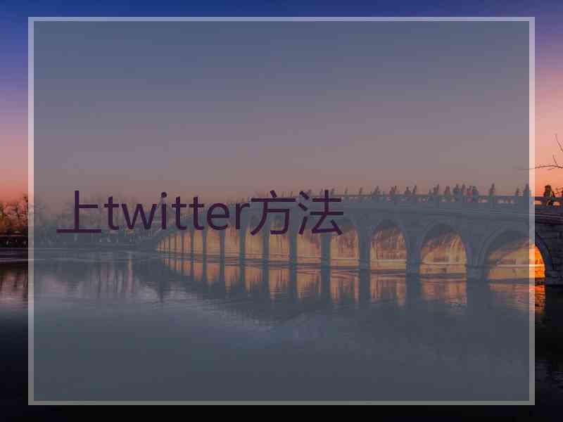 上twitter方法