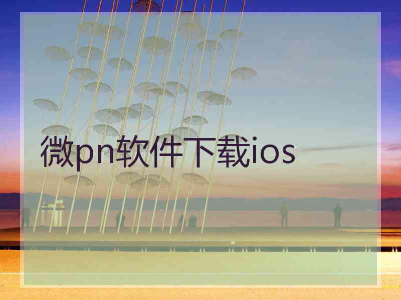 微pn软件下载ios