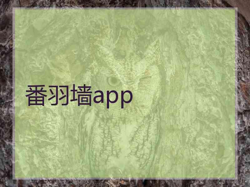 番羽墙app